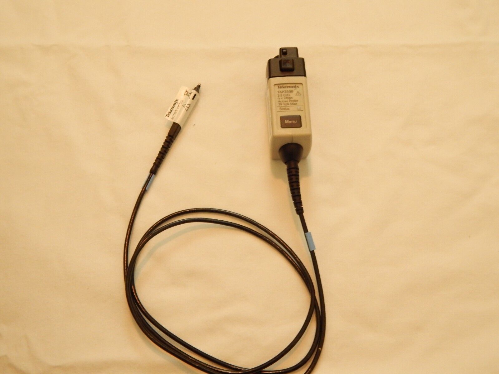 Tektronix TAP3500 3.5GHz Active Probe 30Vpk Max, NIST Cal'd Tektronix TAP3500 3.5GHz Active Probe 30Vpk Max, NIST Cal'd